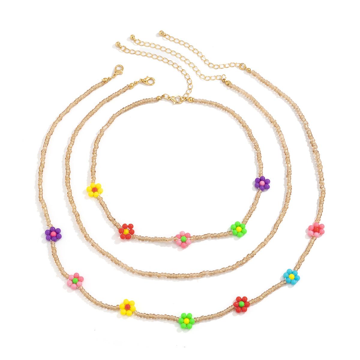 

Просте модне багатоколірне намисто з бежевими намистинами з літерами в стилі ретро, ​​намисто з замком, ювелірні вироби, подарунок для жінок