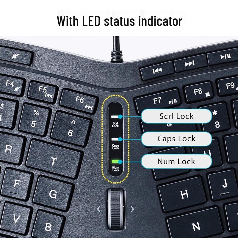 Shanye Ergonomic Wired Keyboard