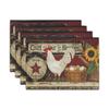 Rectangular Printed Placemats for Dining Table Mats for Home Parties Weddings Cafes Kitchen Decor Linen Placemats Striped