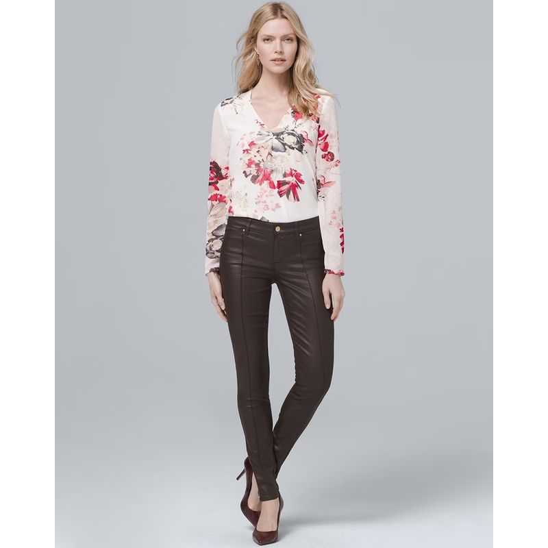 

Sunshine Home Autumn and Winter New Foreign Trade European and American White House Slim fit Slimming Women clothes Skinny Pants Plus size Jeans Coffee 12s