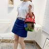 Bag Women'S Bag Splicing Contrasting Color Retro Handbag Handmade Creative Niche Design Mushroom Bag