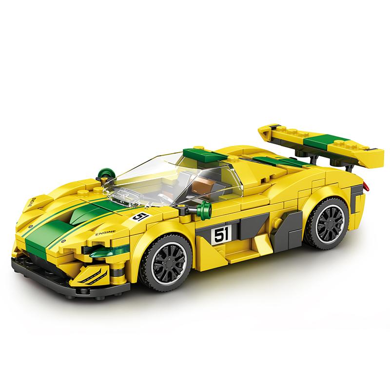 Non-Toxic 368Pcs City Technology Sports Car Building Blocks Moc Famous Racing Supercar Model Vehicle Bricks Children Toys Ideas Birthday Gifts