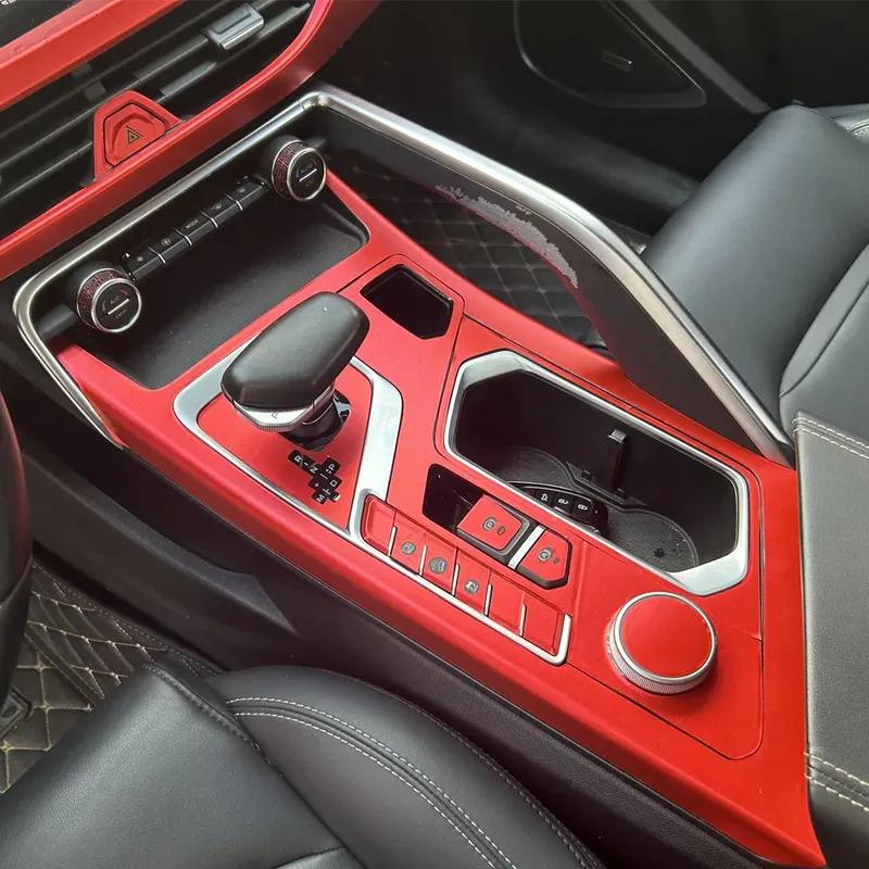 Carbon Fiber For Geely Tugella FY11 - Car Film Interior Sticker Center Console Gear Dashboard Air Door Handle Lift Panel