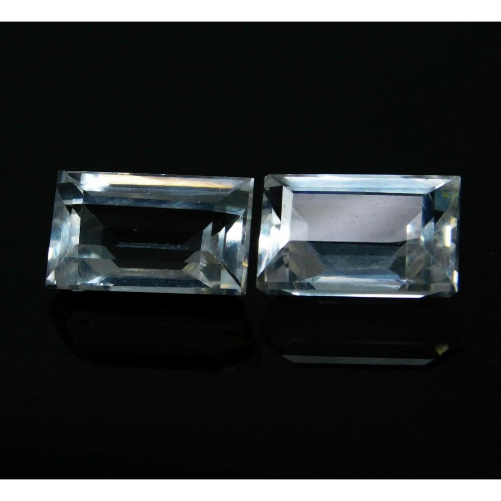 Natural White Ceylon Sapphire 16.32ct Emerald Cut Certified Loose Gemstone