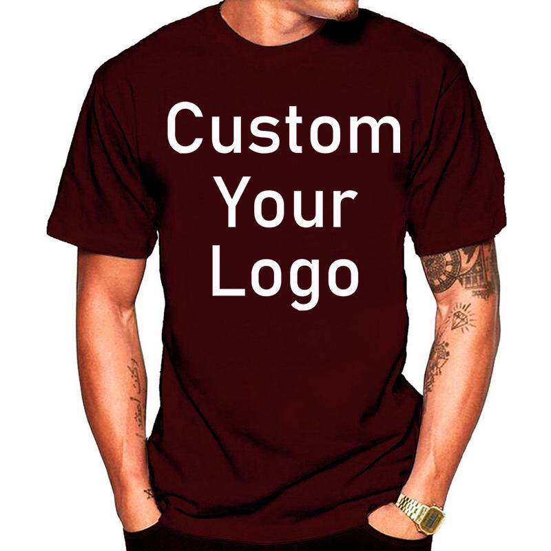 

Индивидуальный дизайн вашего собственного логотипа 100% хлопок мужские женские футболки с коротким рукавом с принтом 5XL