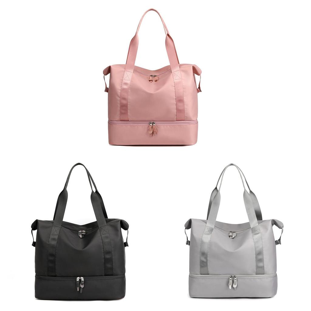 Waterproof Nylon Sport Shoulder Bag With Large Capacity And Dry Wet Separation For Travel And Fitness