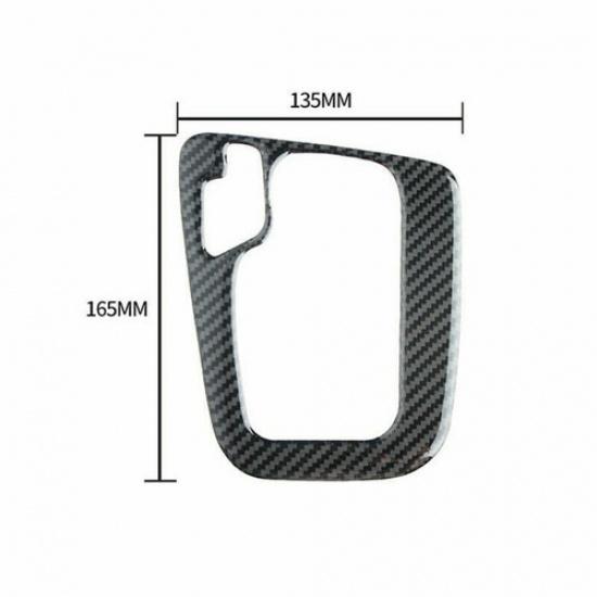 Luxury Carbon Fiber Car Gear Shift Knob Panel Cover Pad Special For BMW E46 LB