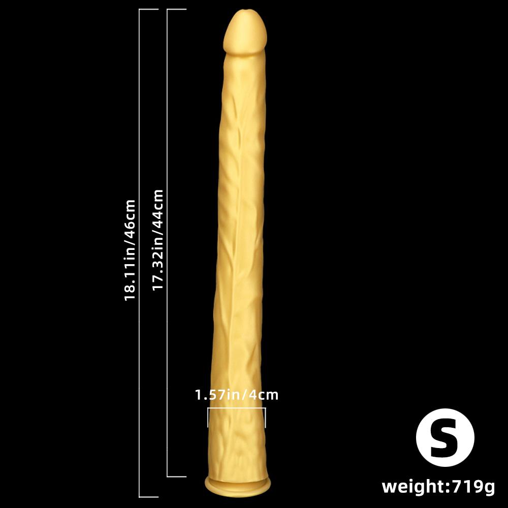 Golden Silicone Soft Sm Size Anal Plugs Extra Long Deep Dilatation Anal Strips Out and About Long Term Wear Anal Whip