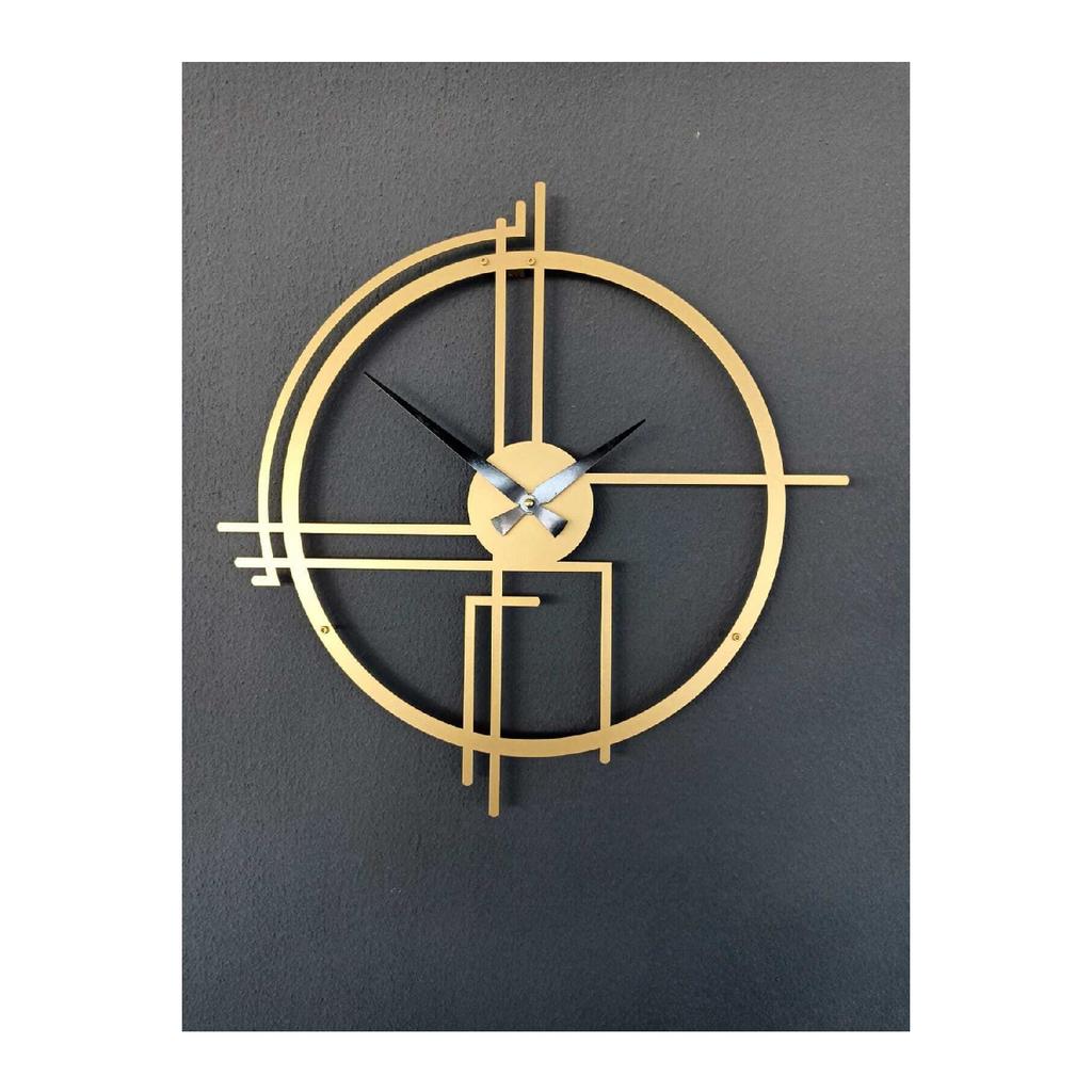 Querencia Metal Black Wall Clock 1.5 Mm Thickness 50 X 50 Cm