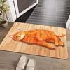 Zerbino Gatto Arancione Zerbino Gatto Carino Tappeto Benvenuto Ingresso Antiscivolo Tonalità Calda Tappeto Interno Esterno Tappeto Antiscivolo per Corridoio Soggiorno