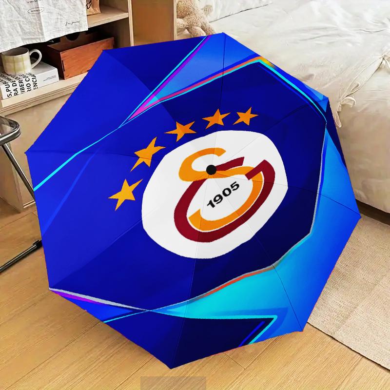 Galatasaray Crest Glory Umbrella Folding umbrella, automatic umbrella 8-Frame for Travel, camping Use Gift for Halloween Christmas