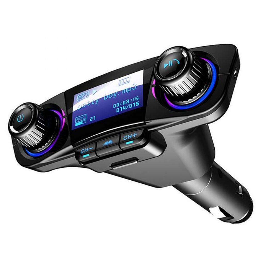 12V Bluetooth Freisprech-Autokit FM-Sender Radio MP3-Player USB-Ladegerät Aux