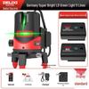 DELIXI High Precision Green & Blue Light Laser Level (2 & 5 Line) for Outdoor Use