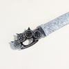 Original Rhinestone Tiger Claw Buckle Belt Shiny Series Punk Decorative Women'S Belt Yabi Decorative Belt Women