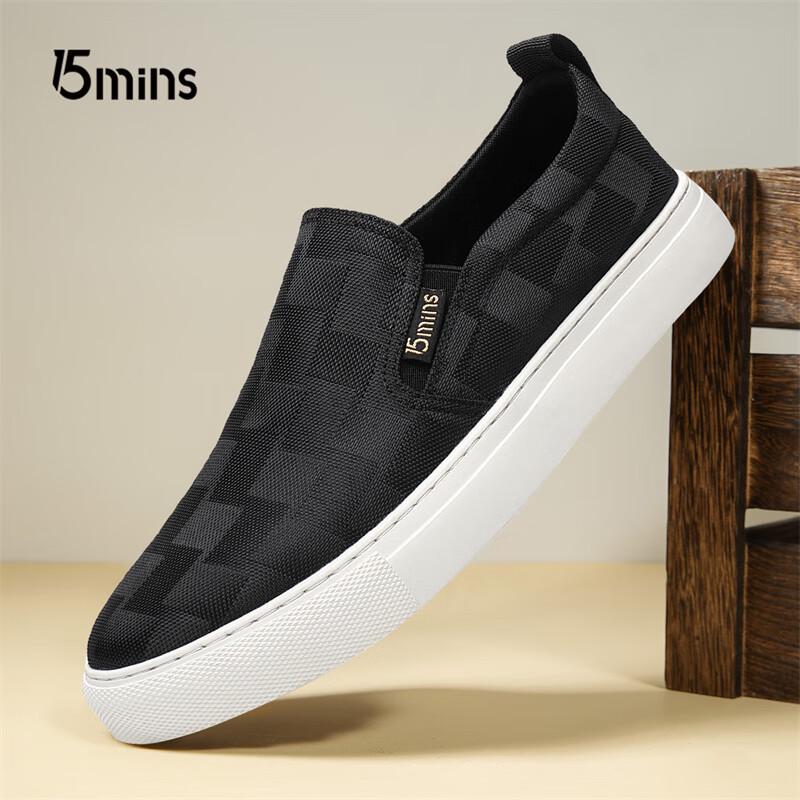 15MINS Men s Breathable Slip-On Casual Shoes 42