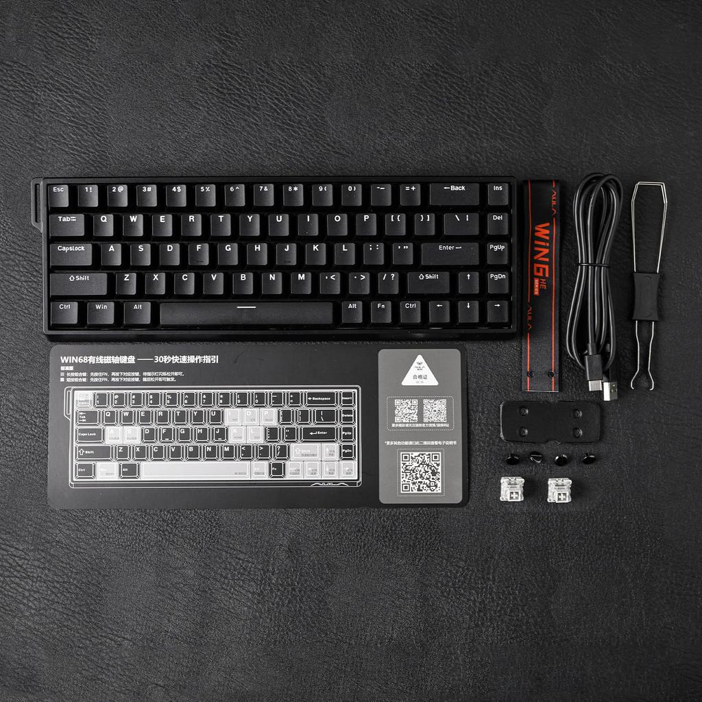 [EPOMAKER] WIN68 HE Magnetic Keyboard Black – Keyboard