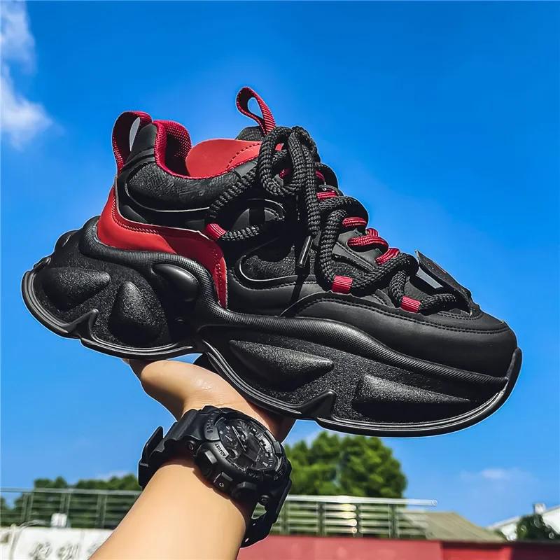 Móda 2025 Jaro Podzim Nové Luxusní Pánské Tenisky Módní Všestranné Ležérní Boty Silná podrážka Vysoké Běžecké Boty Zapatos para hombres