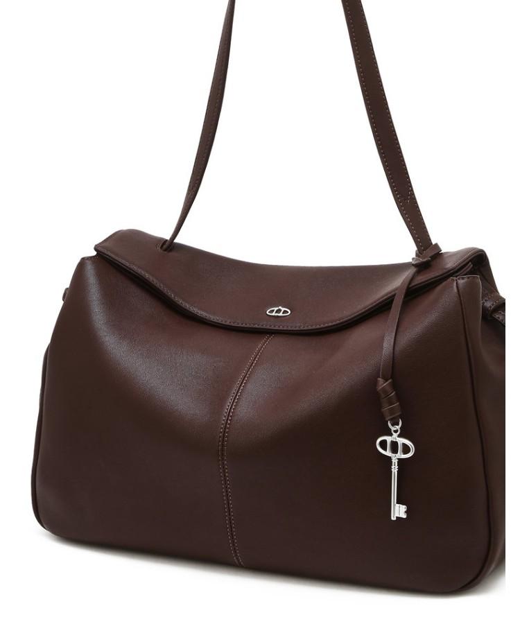 Athe Vanessabruno [Demain] Brick Burgundy Leather Deman Shoulder Bag L Aaba6F285D3