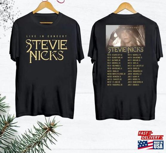 Graphic Stevie Nicks 2024 Tour Shirt Fan Live In Concert T-Shirt Unisex T-Shirt S