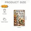 Retro 'You're Never Too Old To Play In the Dirt' Metal Sign – Funny Farmhouse Tin Plaque, Pre-Drilled, Wall Decor