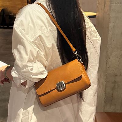 Bolso sobre de diseño nicho de cuero genuino para mujer Nuevo bolso bandolera de hombro de alta gama para mujer Bolso versátil para ir al trabajo