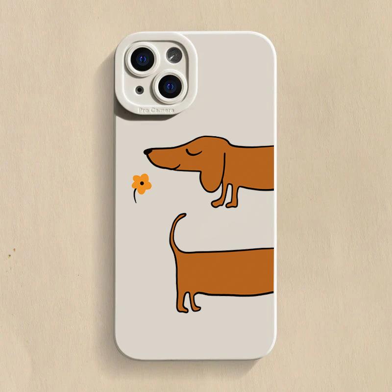 

Cute Sausage Dog Pattern Silicone Pattern Phone Case For Xiaomi Redmi Note 14 13 12 11 Pro Plus 5G 12S 11S Redmi 13C 14C Cover RedmiNote14ProPlus5G