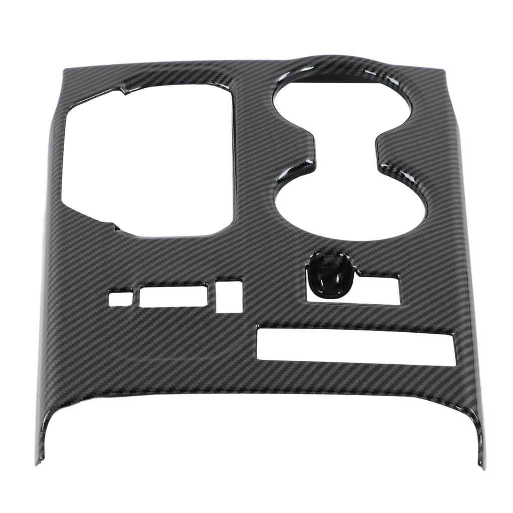 Bil Mittkonsol Växelspakspanel Trim Självhäftande Glansig Kolfiberstil Ersättning för Highlander 2022+ LHD