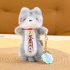 Cuddly Stuffed Plush Cat Keychain Soft Plush Cat Plush Doll Keyring  Girls Gifts