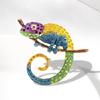 Vibrant Lizard Brooch 4 Color Optional Alloy Accessory Versatile Outfit Accent Badge Pin For Casual or Formal