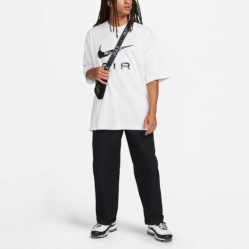Nike Drop Shoulder Sleeve T-Shirt Men's White FD1250-100