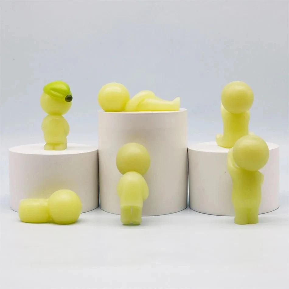 Figura Anime Carina Smiski Scatola Cieca Serie Camera da Letto Sorpresa Giocattoli Luminescenti Modello Bambola da Collezione Decorazione Regali di Natale per Bambini