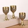 Antique 25ml Small Shot Glass With Carve Castles Pattern Designs Goblet Chalice Cup For Family Parties And Gift Givings
