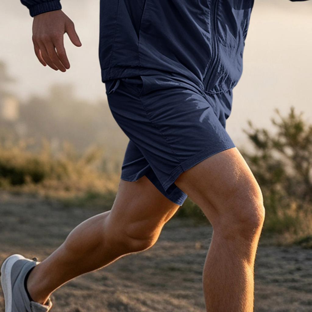 Men Outdoor Casual Regular Fit Lightweight Shorts Breathable Quick Dry Drawstring Waist Versatile Athletic Shorts