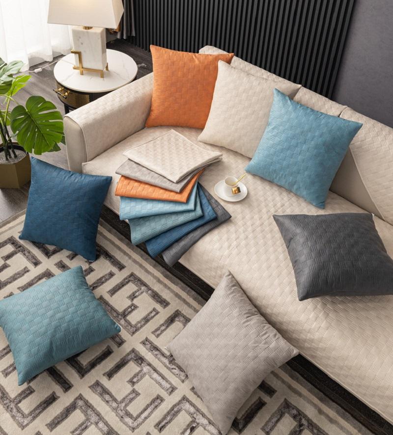 Ultraschall Wasserdichtes Leder Sofa Kissen Anti-Katzenkratzer Rutschfest Nicht-Haftend Sofa Handtuch Tech-Gewebe Wohnzimmer Sofa Bezug