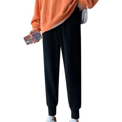 Inotenka Calças Afuniladas com Boa Longo Quente Clima Frio Solto Quente para Outono e Tamanhos Feminino Forro Forrado com Lã, Calças, Calças, Calças, Calças de Chuva,