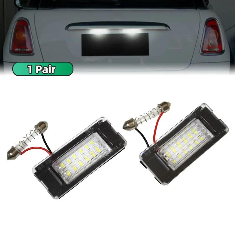 For Mini Cooper R56 R57 R58 R59 R50 R52 R53 LED License Plate Light 2PCS White Car Number Lamp Error Free OEM#:51132756227
