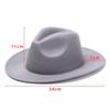 Vintage Wide Brim Cowboy Hat Women Men Dress Dance Party Stage Performance Jazz Cap Panama Fedora Hat