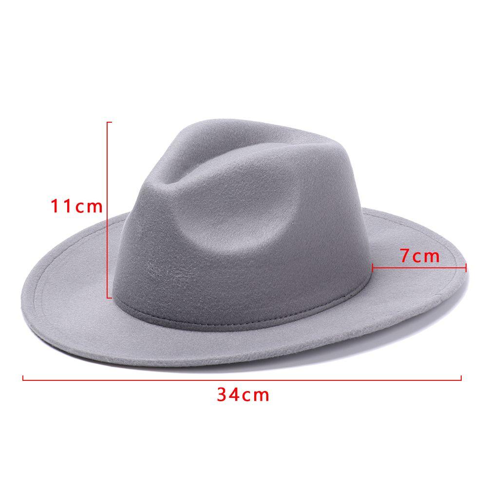 Vintage Wide Brim Cowboy Hat Women Men Dress Dance Party Stage Performance Jazz Cap Panama Fedora Hat
