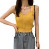 V-neck Small Vest Halter Women's Summer New Korean Version with Slim-fit Knit Bottom Top