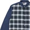 Palace Spring 2023 Plaid Turn-Down Collar Long Sleeve Shirt Unisex Tops Navy-Blue PLC23005
