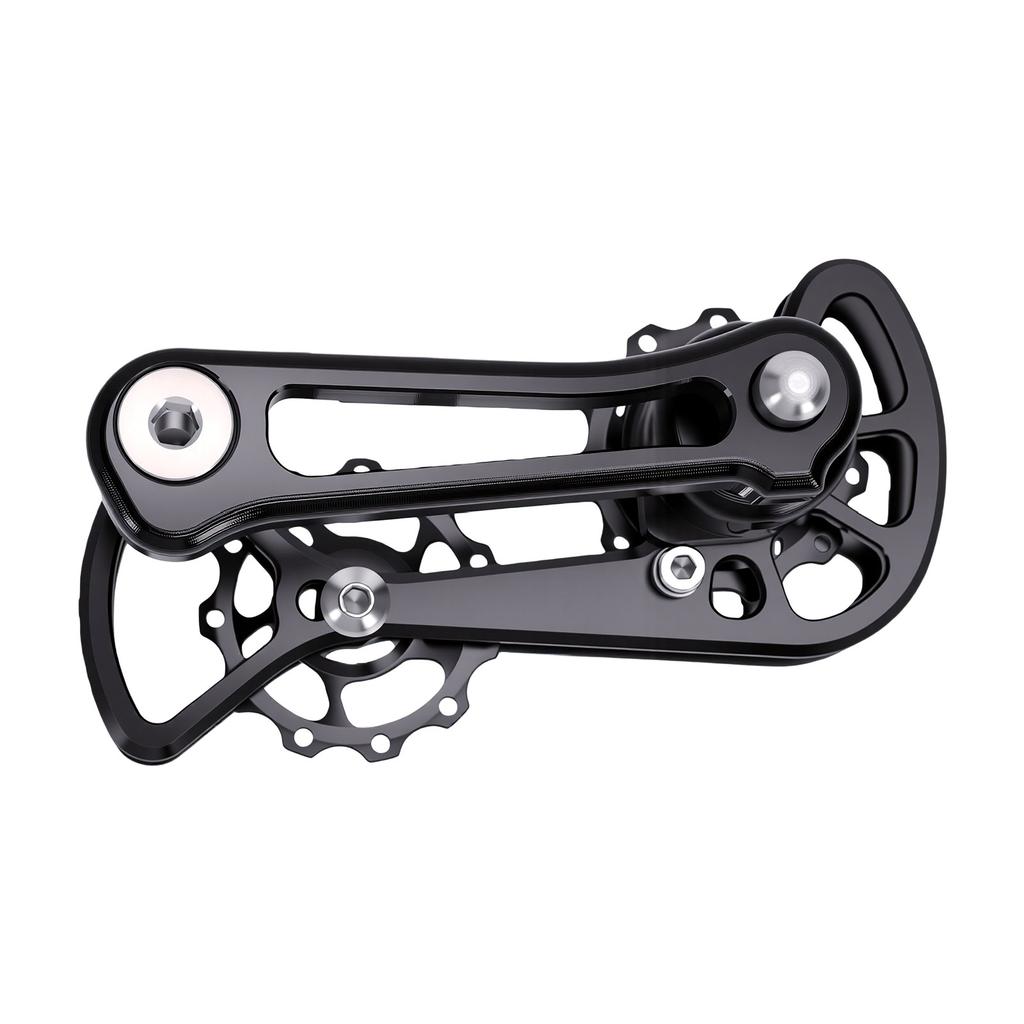 Single Speed Mountain Bike Chain Tensioner 11T Aluminum Alloy Folding Bike Double Spring Guide Chain Tensioner Black