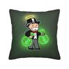 Alec Monopoly B Lucky Dragon Pillow Case  Graphic Pillow Cover Retro Trendy Cushion Cover For Sofa Couch Bed Living Room