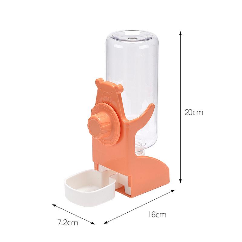 500ml Hanging Water Feeder Bottle for Small Animal Automatic Plastic Water Bottle Dispenser Hanging Pet Feeder Drinker