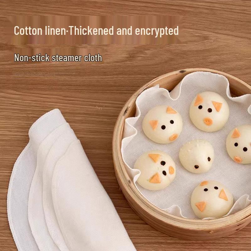 Čistě bavlněná nepřilnavá utěrka do napařovače na buchty a pro domácí použití