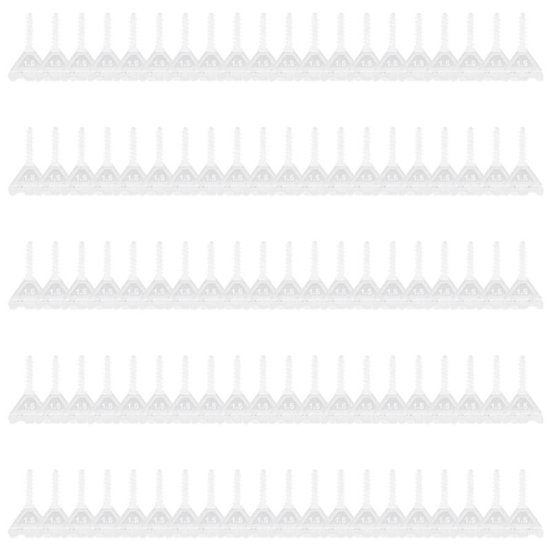 100Pcs Professional Ceramic Tile Leveling System Clips Spiraling Spacers Wadge for Tile Laying Wall Floor Construction Tool