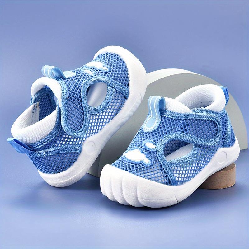 

Kids Breathable Mesh Sandals - Non-Slip,Lightweight First Walker Shoes with Soft Rubber Sole for Boys&Girls,Adjustable Hook&Loop Strap,Walking Shoes 14 синий