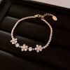 South Korea Dongdaemun Square Zircon Adjustable Bracelet Women's Simple Light Luxury Bracelet Personality Temperament High-end Jewelry