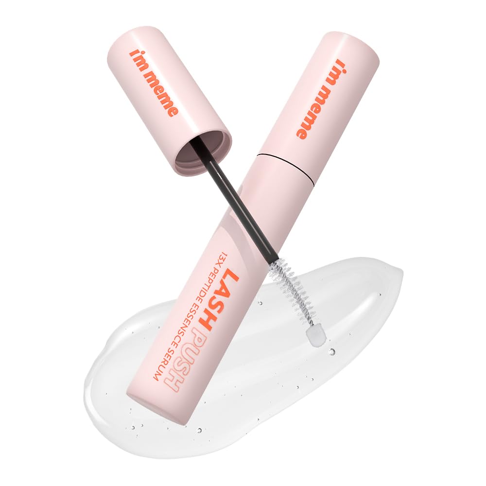 [i m meme Official Store] Lash Push 13X Peptide Essence Serum 9.5g Eyelash Serum with 13 Peptides, Korean Cosmetics, Hypoallergenic, Suitable for