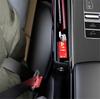 PU Leather Car Console Side Seat Gap Filler Front Seat Organizer for Cellphone Key Coins Stop Dropping between Seats Black