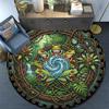Frogs Mechanical Jungle Round Area Rug Under Office Chairs Bedroom Living Room Home Decor